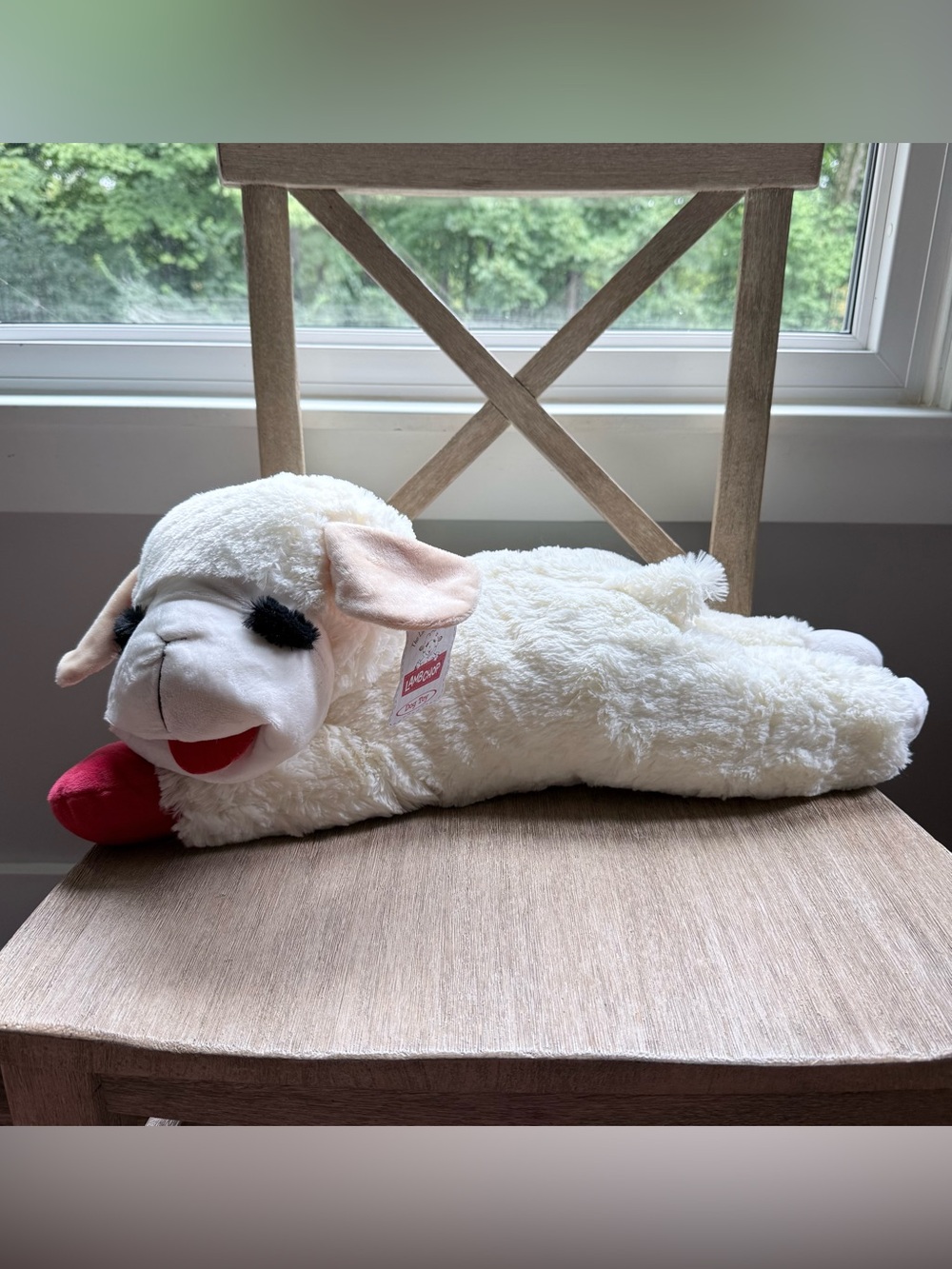 Jumbo 24 inch Lamb Chop Dog Interactive Plush Toy: Extra Soft Cuddly Gift